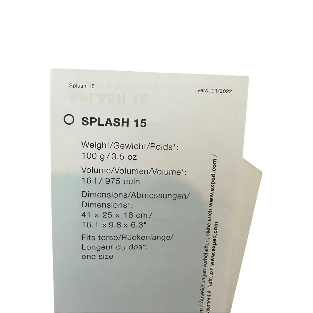 EXPED Splash 15 Waterproof Pack